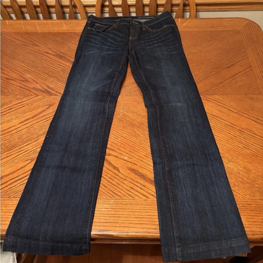 Gap Womens Denim Jeans 2/26r Long & Lean Dark Blue Cotton Blend Bootcut NEW
